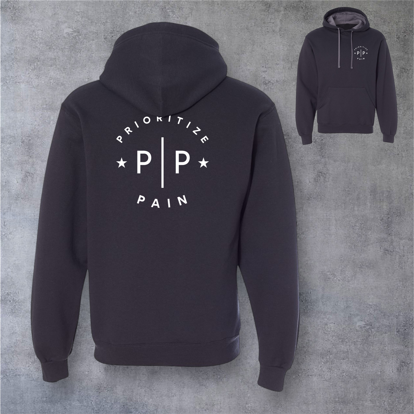 Unisex Hoodie - MOD CIRCLE - Black/White