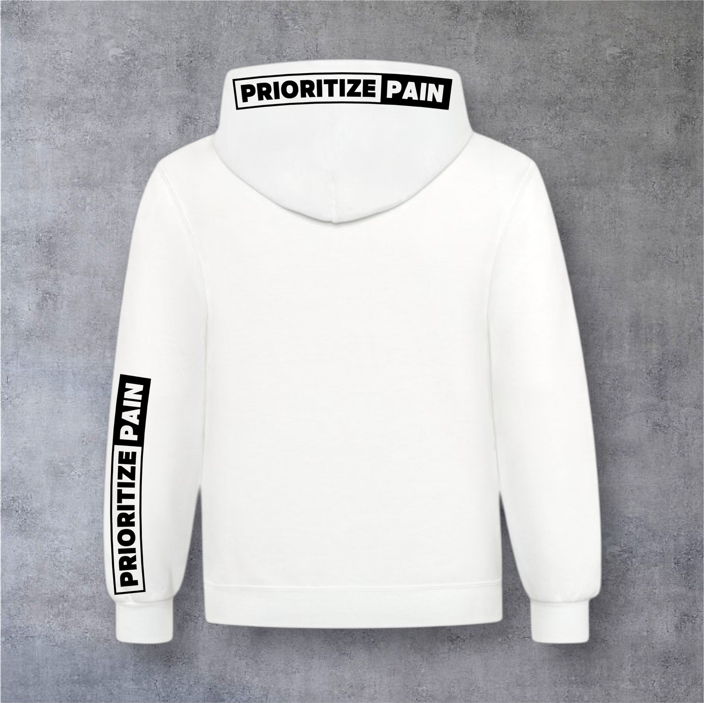 Unisex Hoodie - HORIZON - White/Black