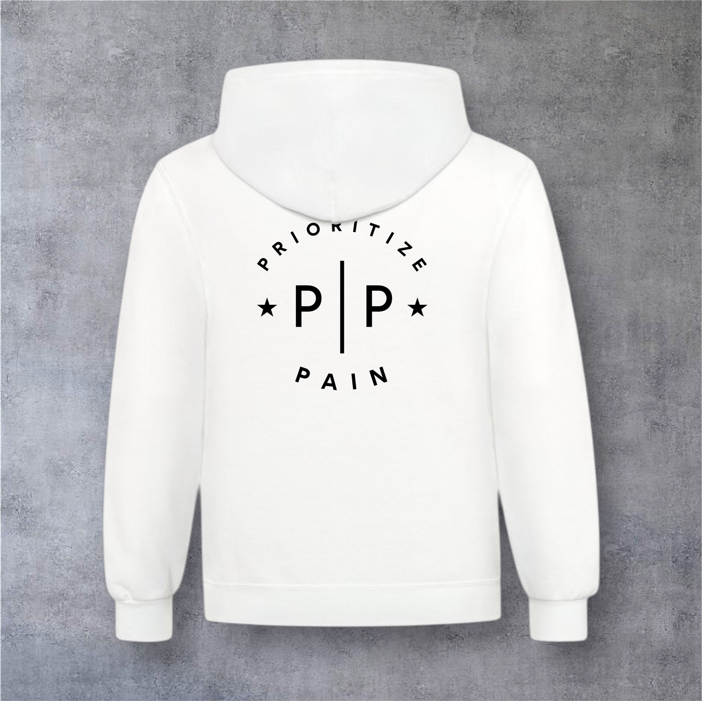 Unisex Hoodie - MOD CIRCLE - White/Black