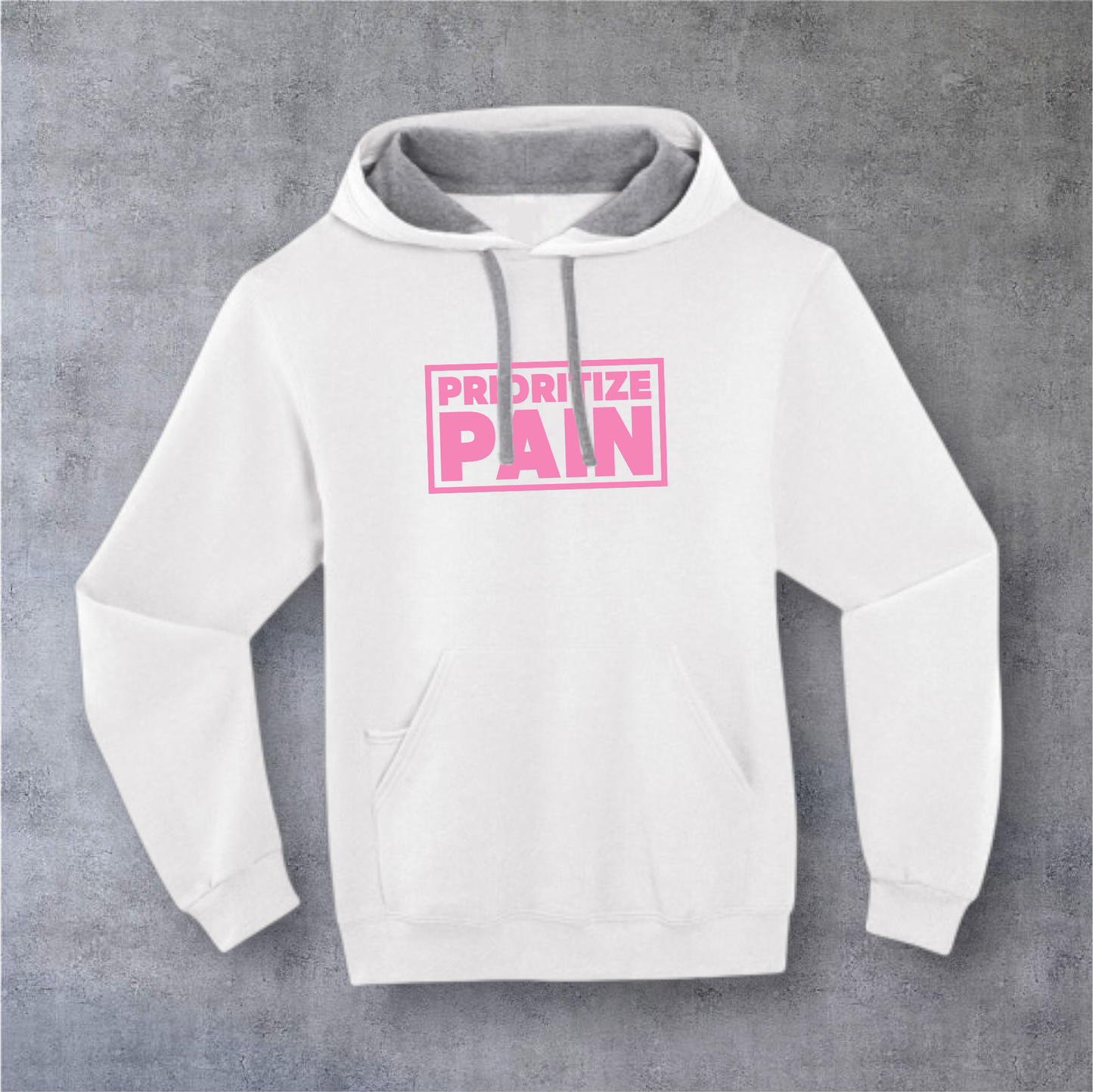 Unisex Hoodie - OG - White/Pink