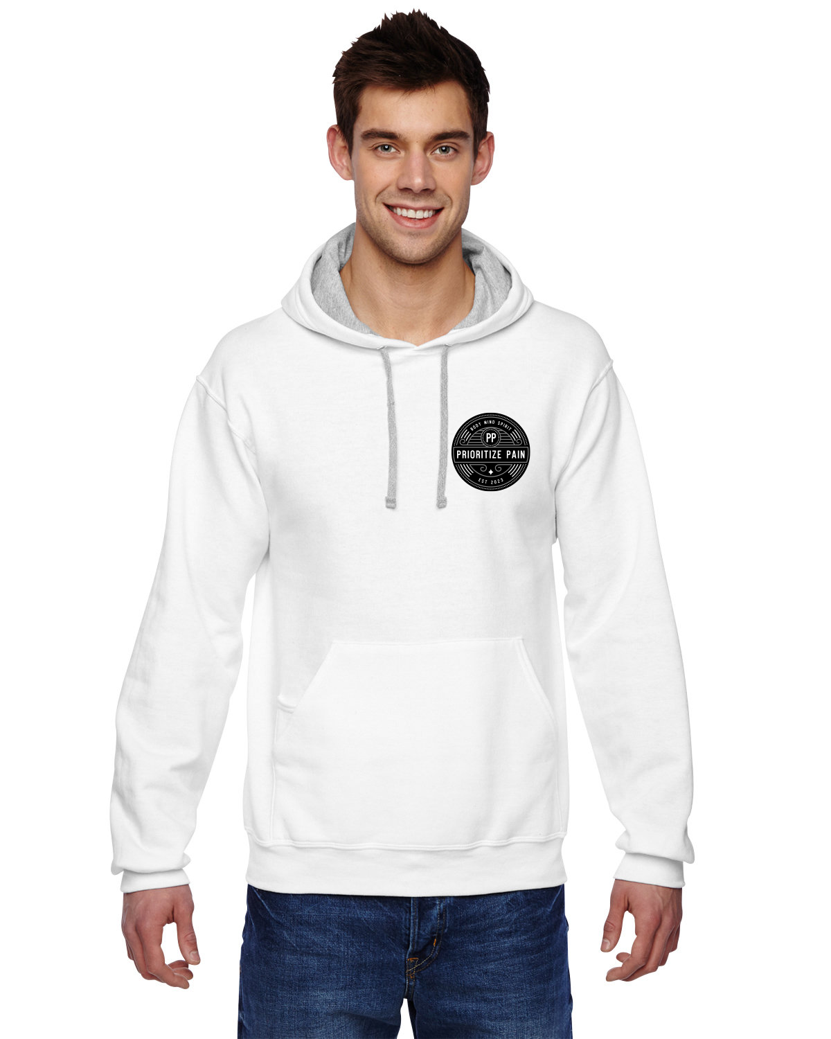 Unisex Hoodie - BESPOKE - White/Black