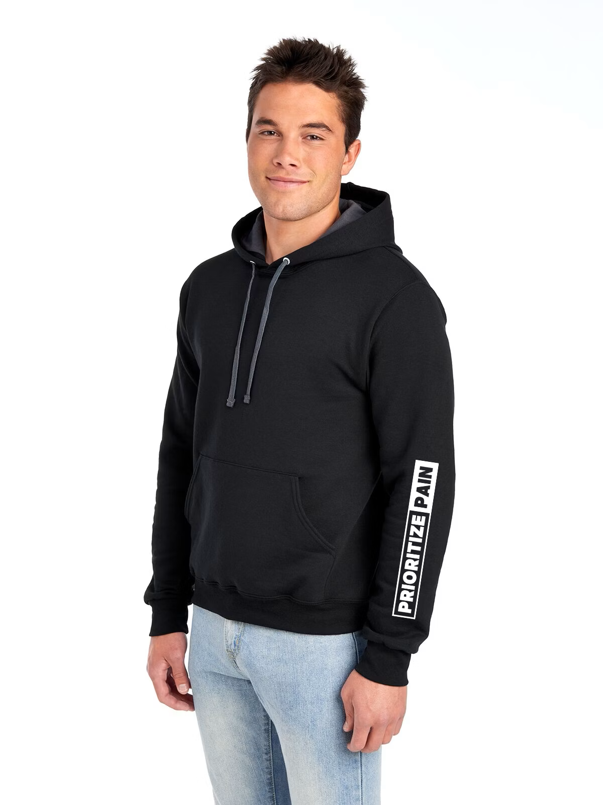 Unisex Hoodie - HORIZON - Black/White