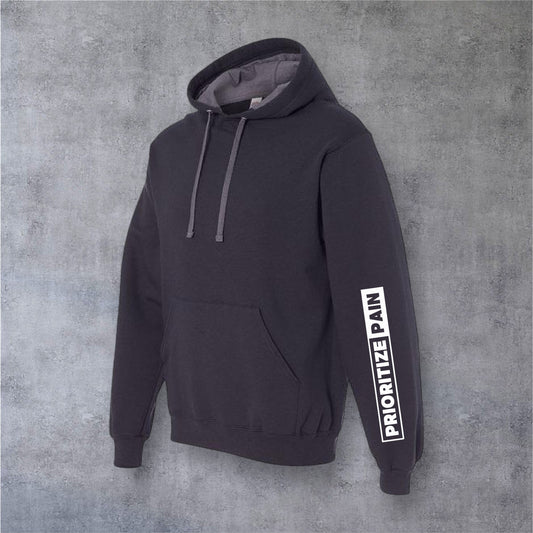 Unisex Hoodie - HORIZON - Black/White