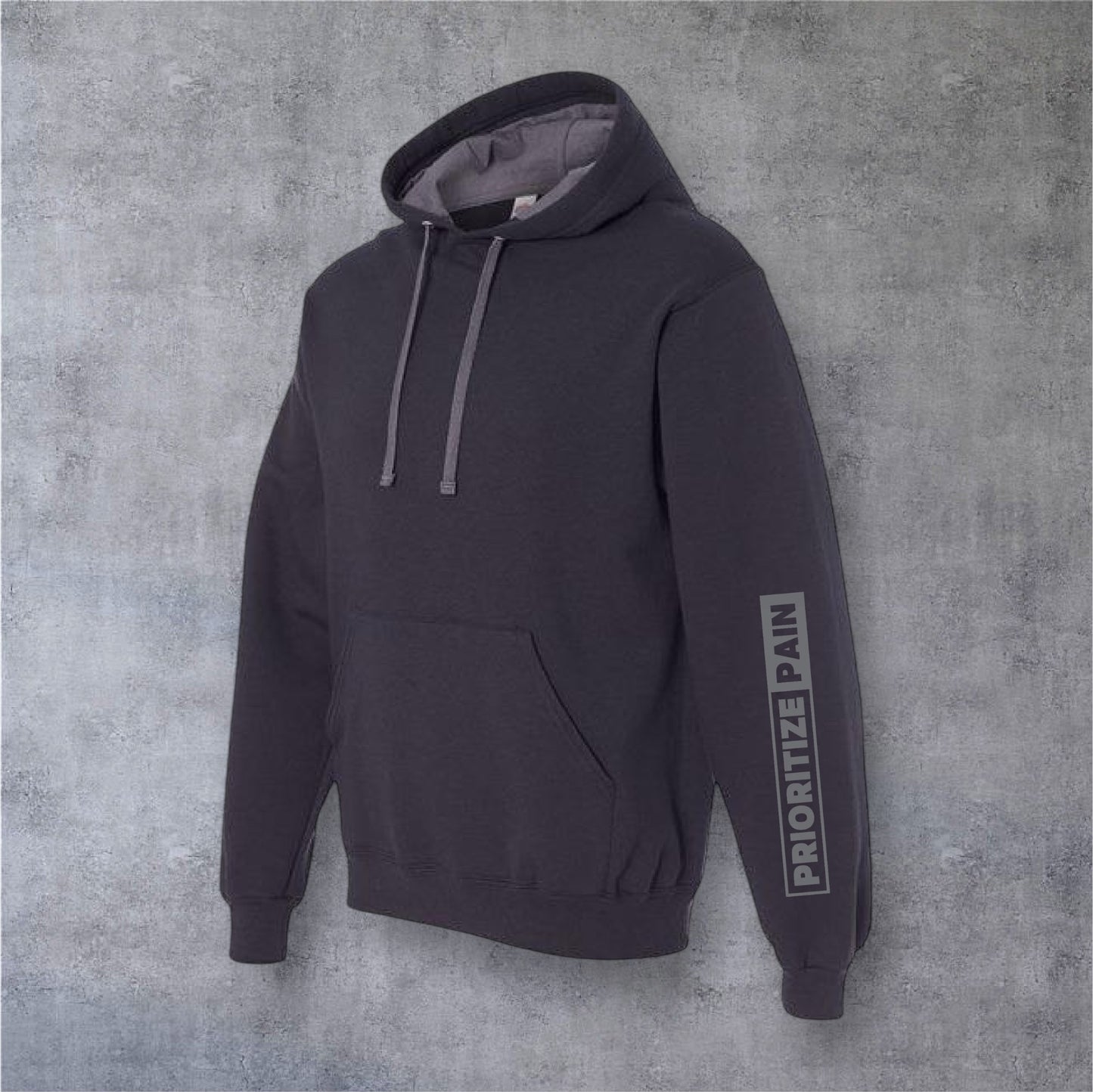 Unisex Hoodie - HORIZON - Black/Grey