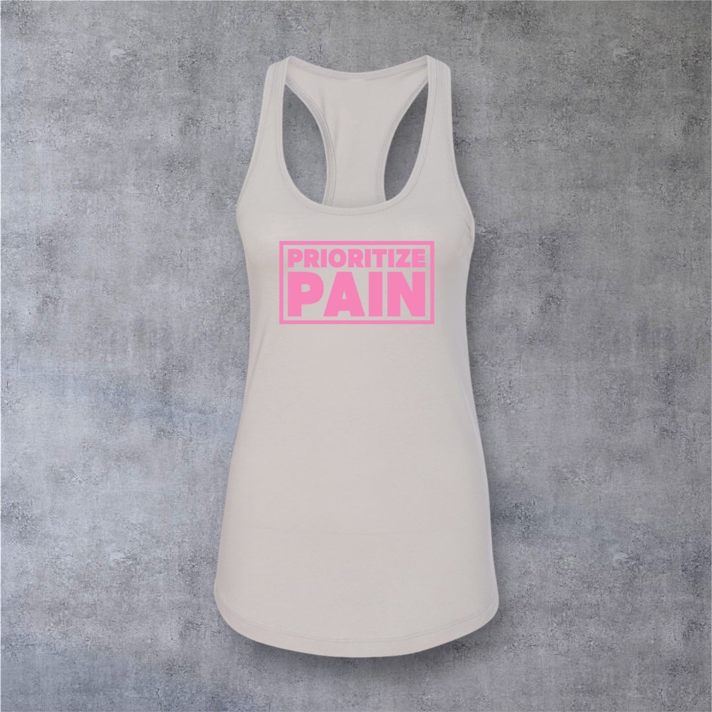 Racerback Tank - OG - Silver-Pink