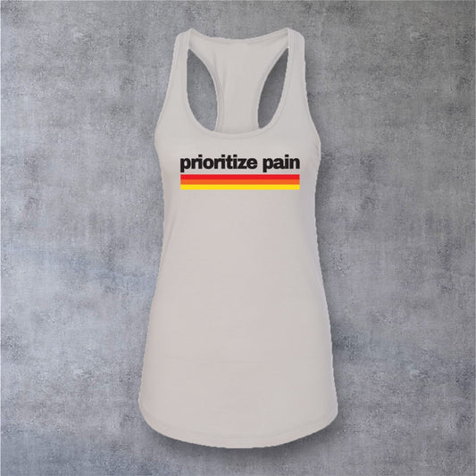 Racerback Tank - RETRO - Silver-White ROY