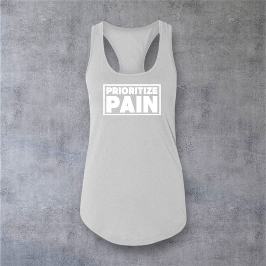 Racerback Tank - OG - Silver-White