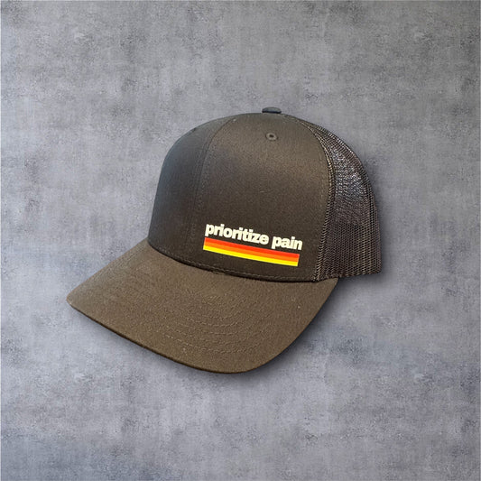 Classic Trucker Hat - Heat Press RETRO - Black/Black