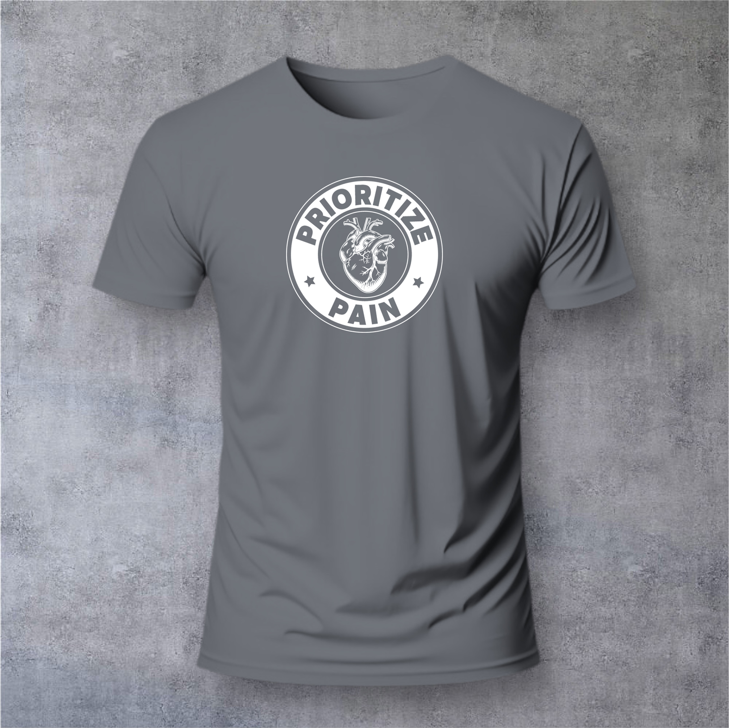 Unisex T - A HEART - Storm/White